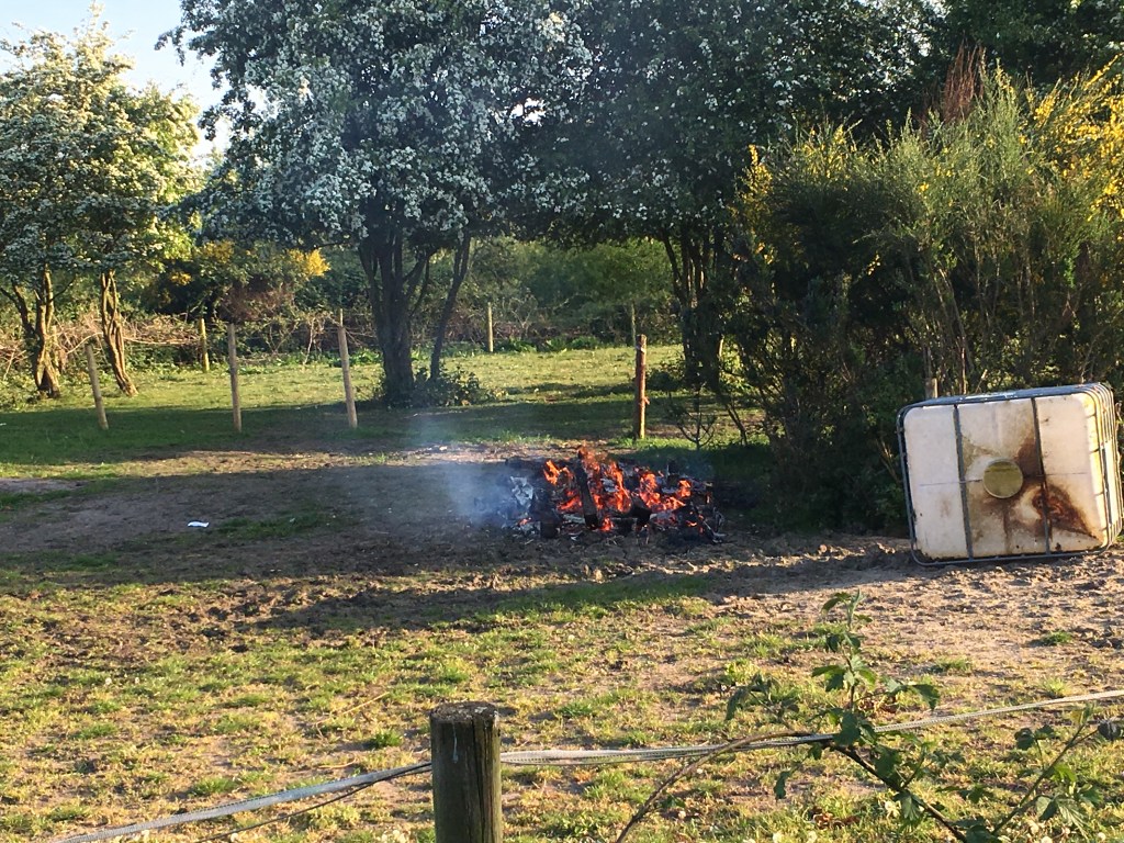 Fire Fighters Attend A Fire Started By Kids On Land Near Woodhouse Lane Tip In&nbsp;Broadheath
