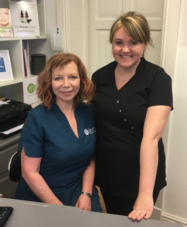 julie johnson (left) and sam ward of inskin