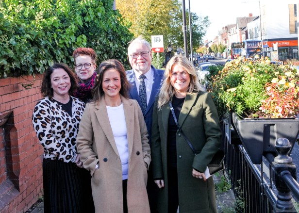 (L-R) Claire Foster, Sarah Steinhoefel, Victoria Maltby, David Mackereth and Gemma Carey