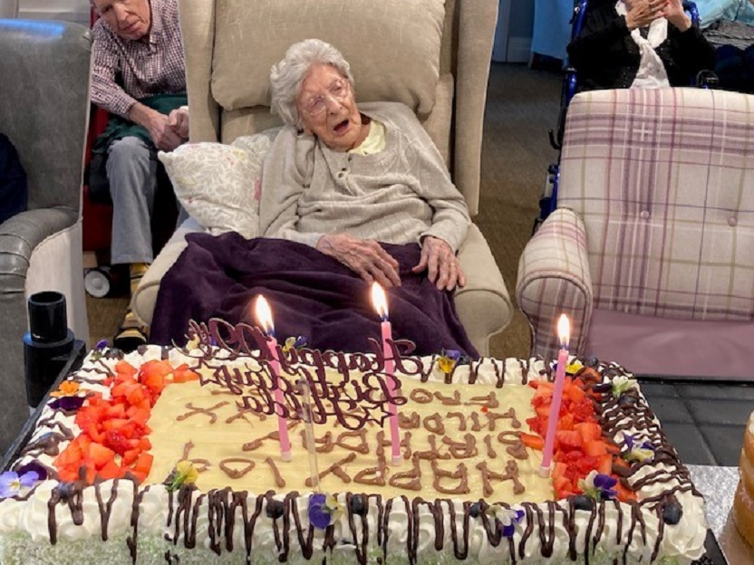 Care home resident celebrates 109th birthday with surprise&nbsp;party